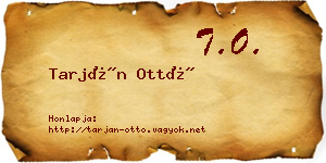 Tarján Ottó névjegykártya
